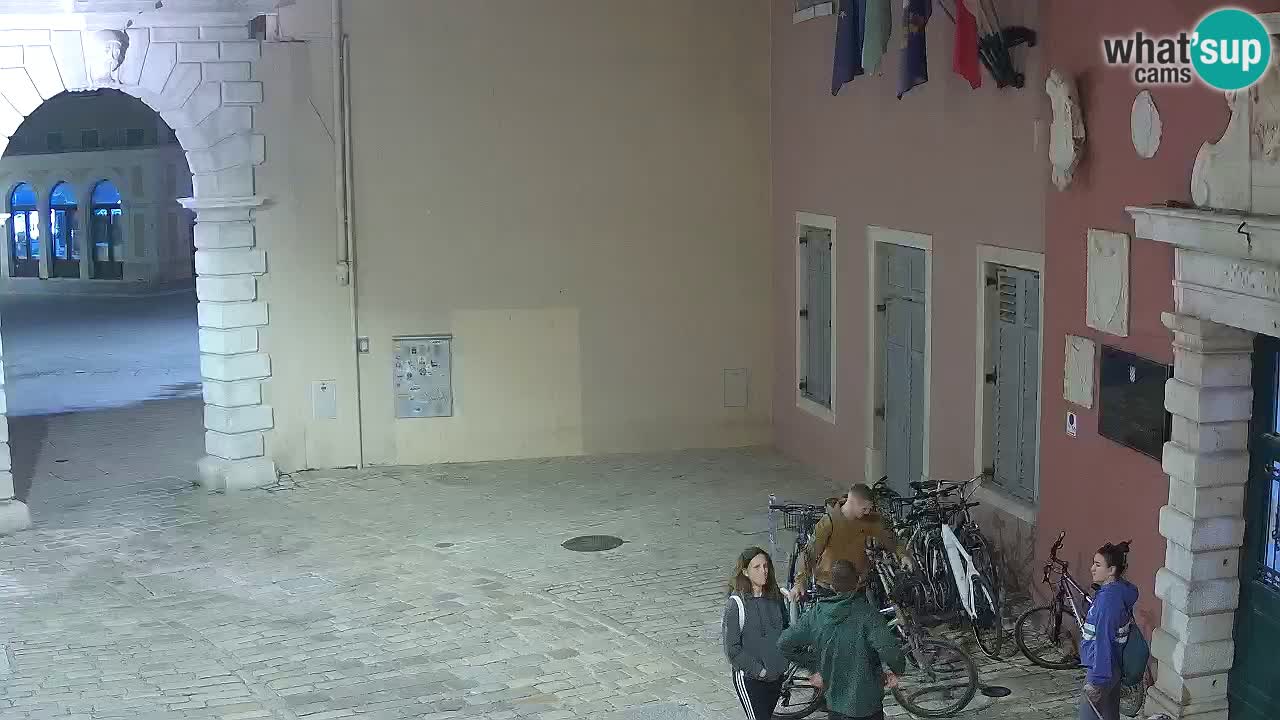 Live webcam Rovinj – Balbi’s bow “City gate” – Istria – Croatia