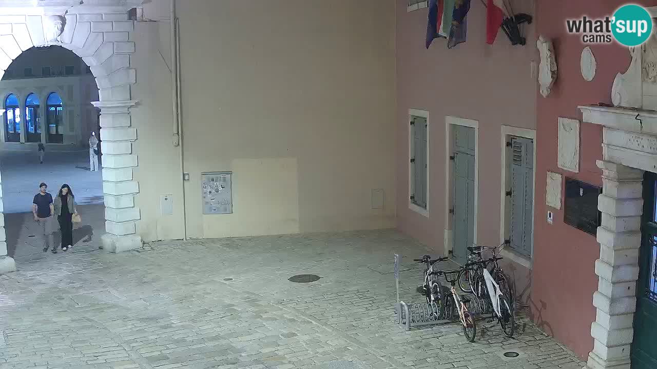 Live webcam Rovinj – Balbi’s bow “City gate” – Istria – Croatia