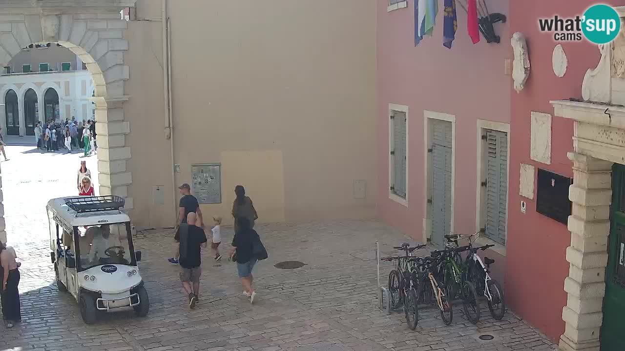 Webcam en direct Rovinj – L’arc de Balbi “Porte de la ville” – Istrie – Croatie