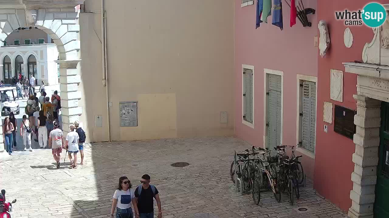 Live webcam Rovinj – Balbi’s bow “City gate” – Istria – Croatia