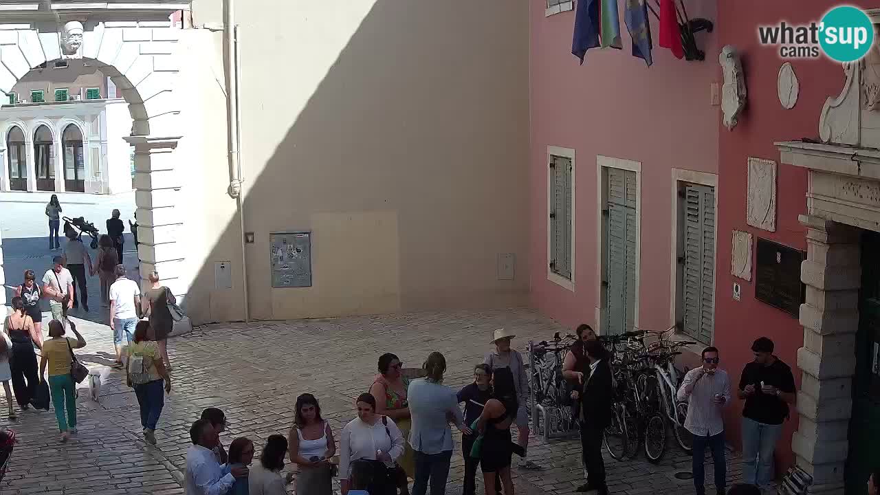Webcam en direct Rovinj – L’arc de Balbi “Porte de la ville” – Istrie – Croatie