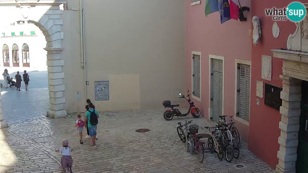 Live webcam Rovinj – Balbi’s bow “City gate” – Istria – Croatia