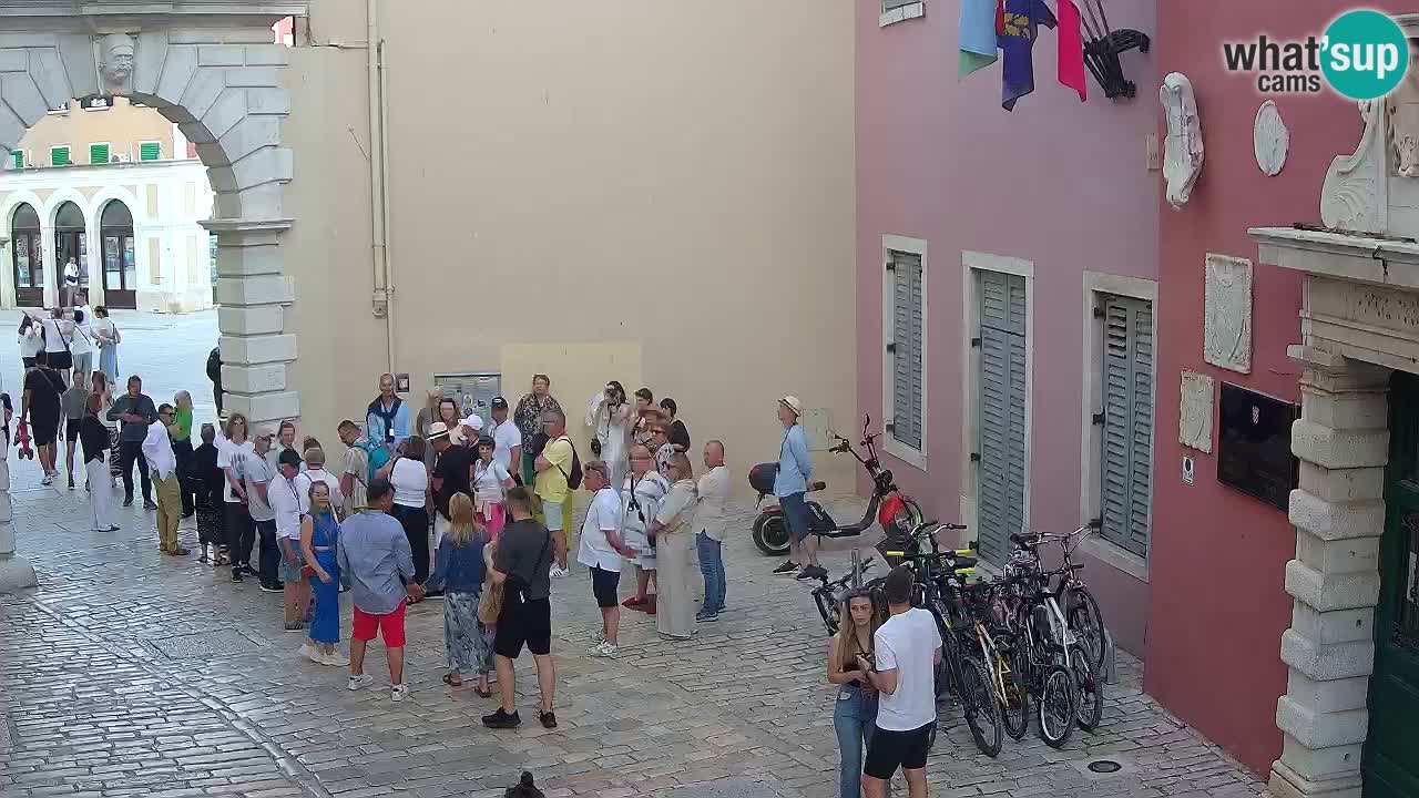 Live webcam Rovinj – Balbi’s bow “City gate” – Istria – Croatia