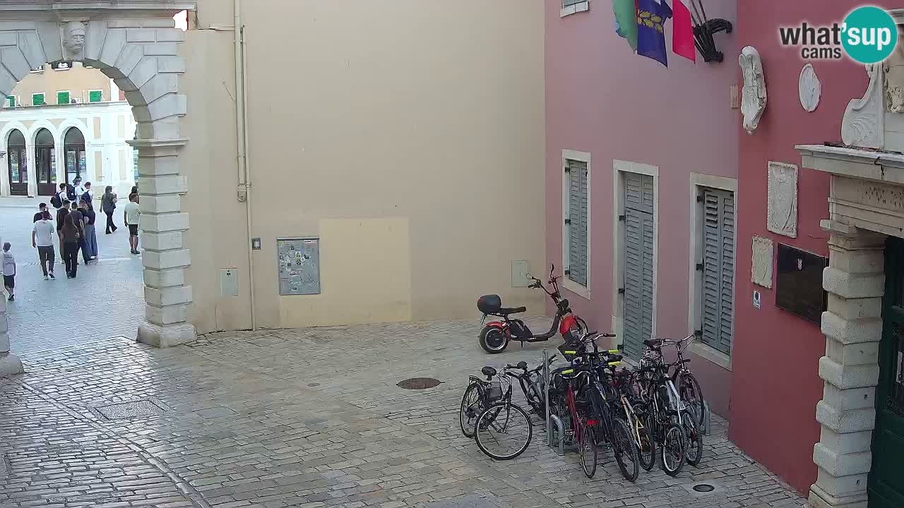 Live webcam Rovinj – Balbi’s bow “City gate” – Istria – Croatia