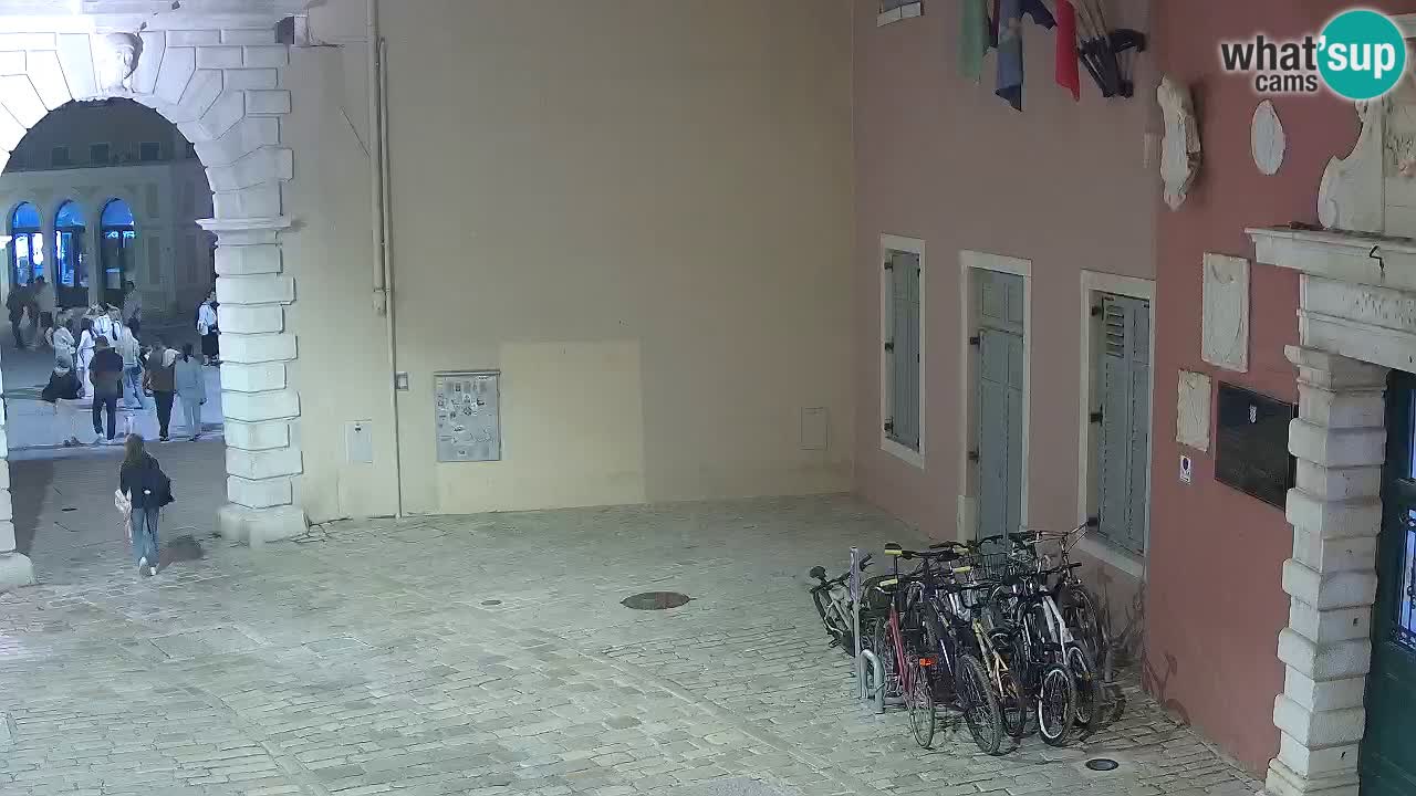 Live webcam Rovinj – Balbi’s bow “City gate” – Istria – Croatia