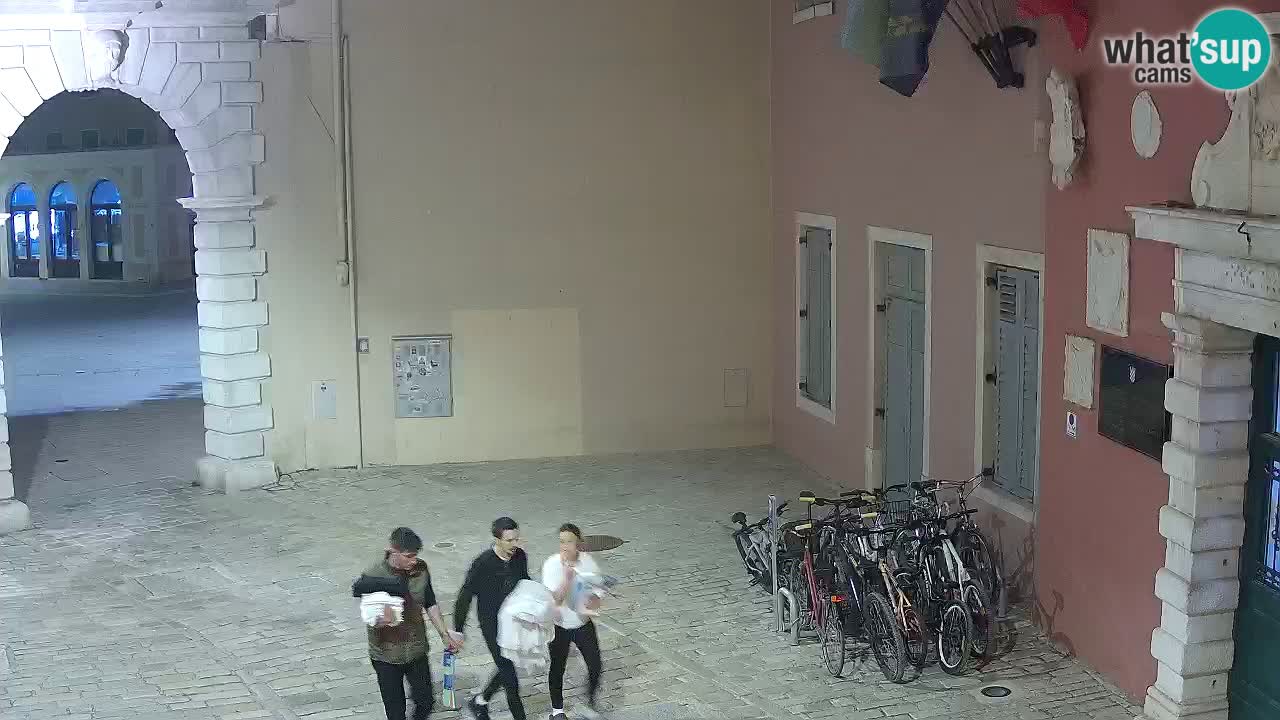 Live webcam Rovinj – Balbi’s bow “City gate” – Istria – Croatia