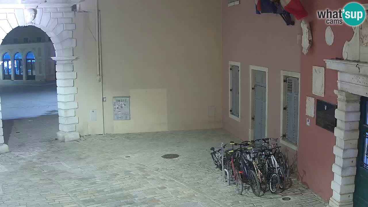 Live webcam Rovinj – Balbi’s bow “City gate” – Istria – Croatia