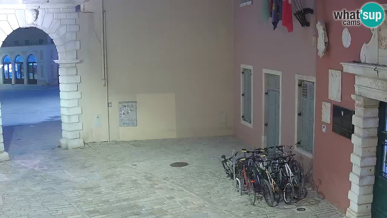 Live webcam Rovinj – Balbi’s bow “City gate” – Istria – Croatia