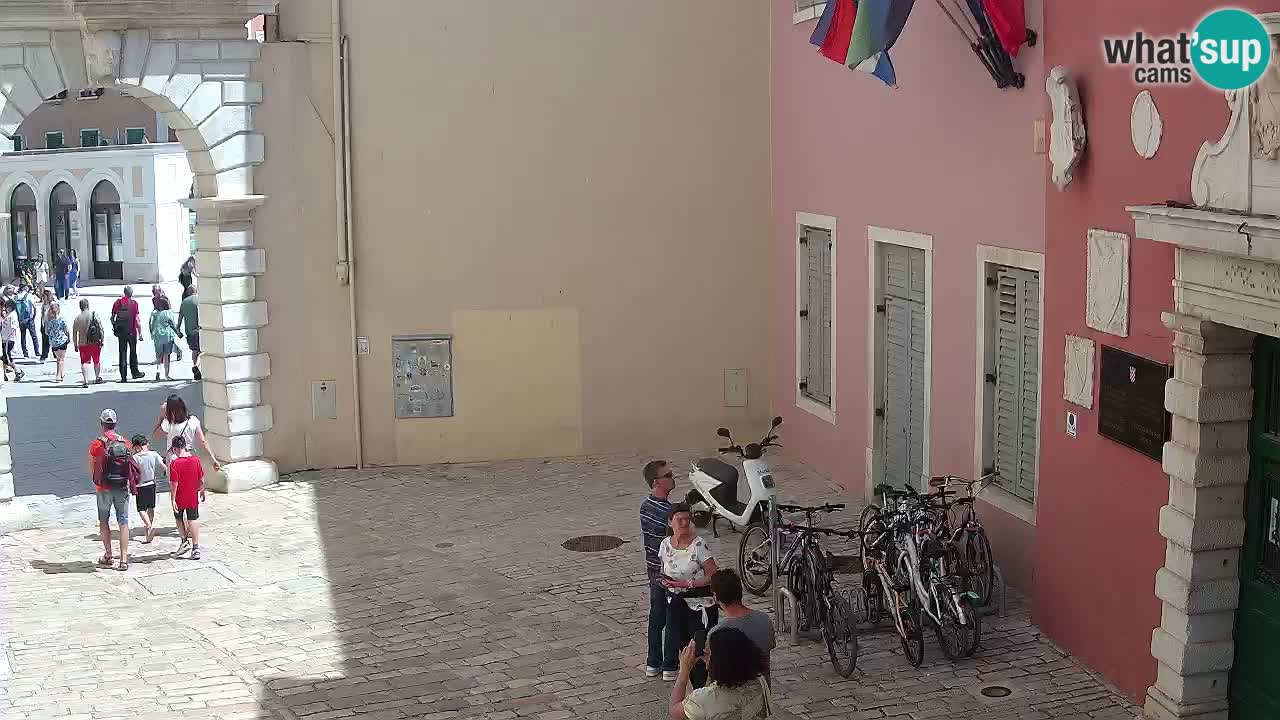 Live webcam Rovinj – Balbi’s bow “City gate” – Istria – Croatia