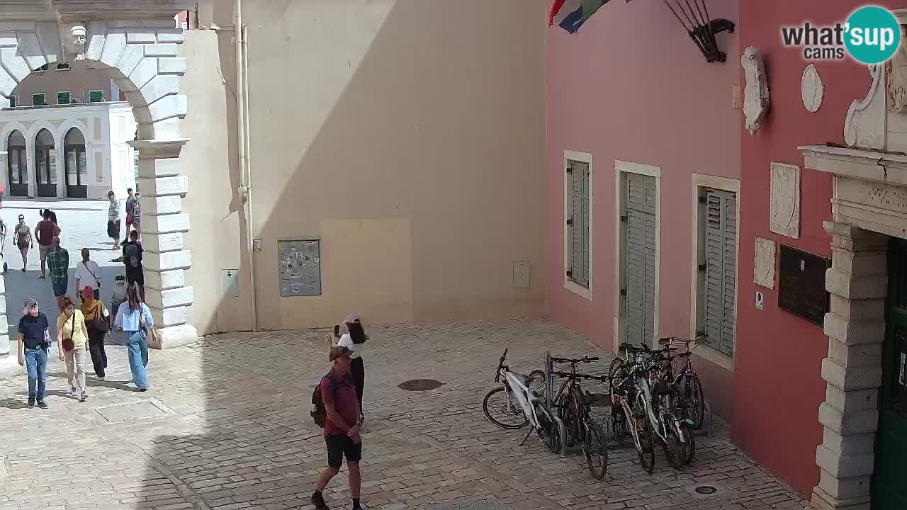 Webcam en direct Rovinj – L’arc de Balbi “Porte de la ville” – Istrie – Croatie