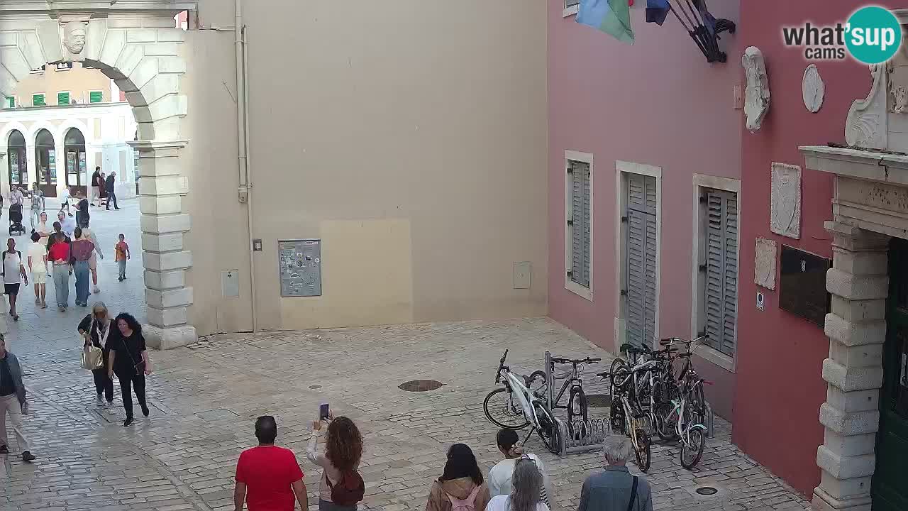 Webcam en direct Rovinj – L’arc de Balbi “Porte de la ville” – Istrie – Croatie
