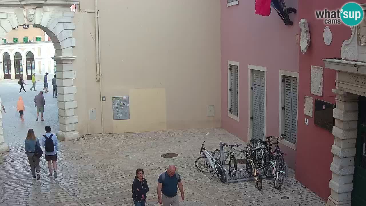 Webcam en direct Rovinj – L’arc de Balbi “Porte de la ville” – Istrie – Croatie