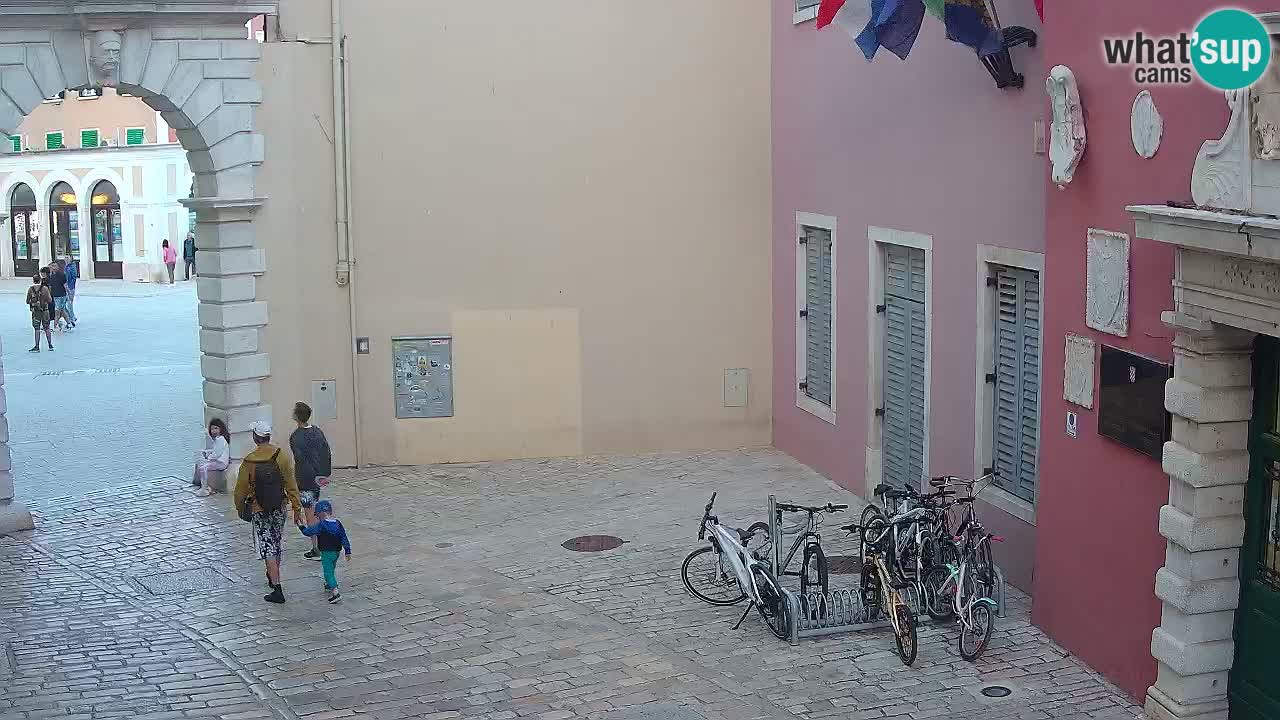 Live webcam Rovinj – Balbi’s bow “City gate” – Istria – Croatia