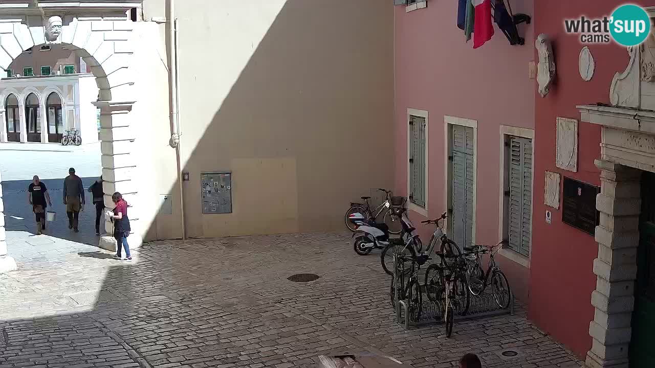 Webcam en direct Rovinj – L’arc de Balbi “Porte de la ville” – Istrie – Croatie
