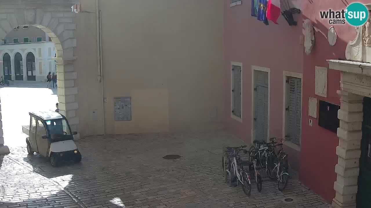 Webcam en direct Rovinj – L’arc de Balbi “Porte de la ville” – Istrie – Croatie