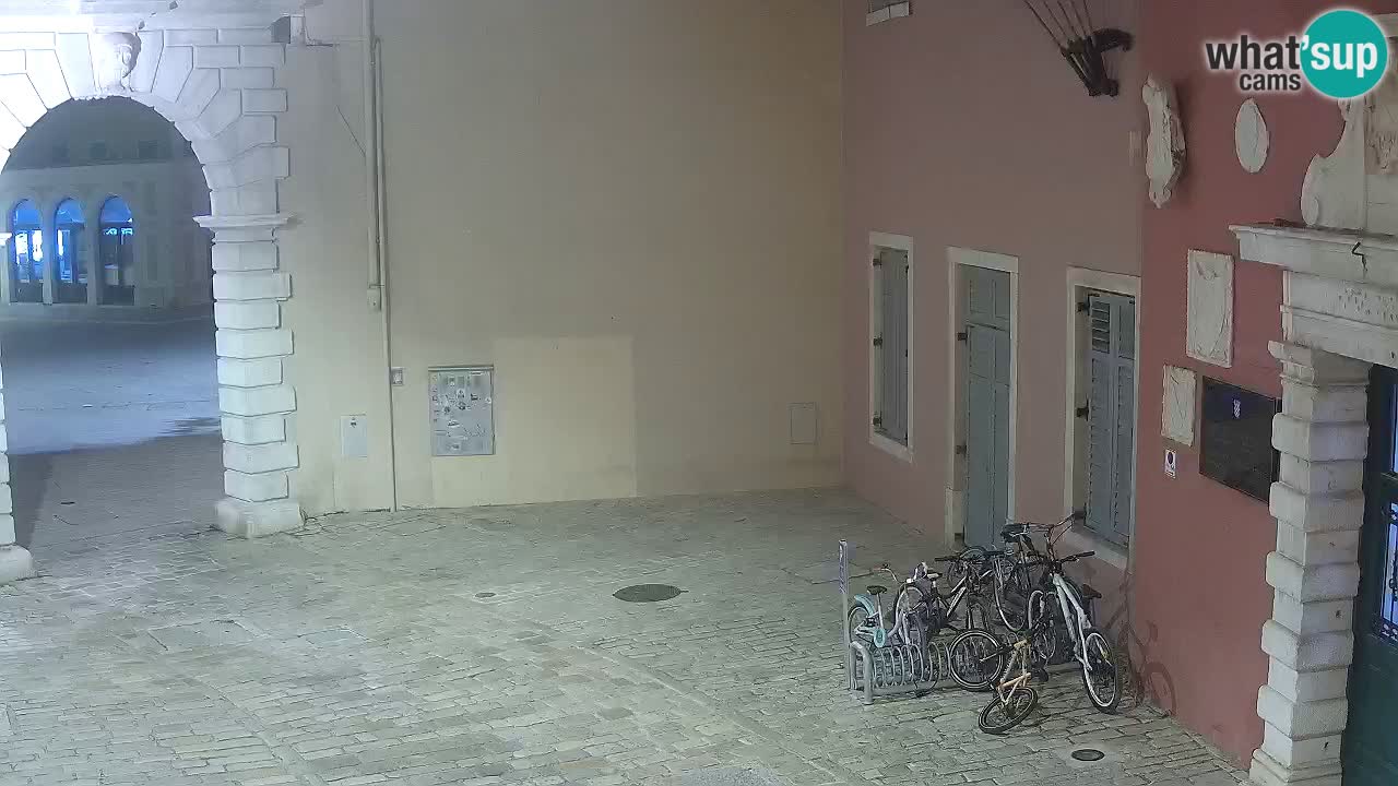 Live webcam Rovinj – Balbi’s bow “City gate” – Istria – Croatia