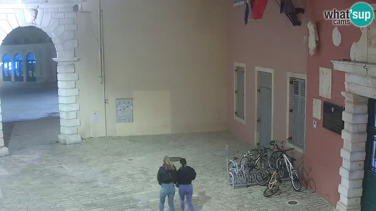 Live webcam Rovinj – Balbi’s bow “City gate” – Istria – Croatia