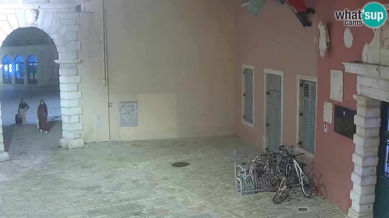 Live webcam Rovinj – Balbi’s bow “City gate” – Istria – Croatia