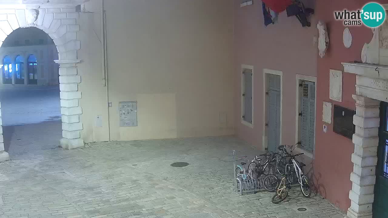 Live webcam Rovigno – Arco di Balbi “Porta della città” – Istria – Croazia
