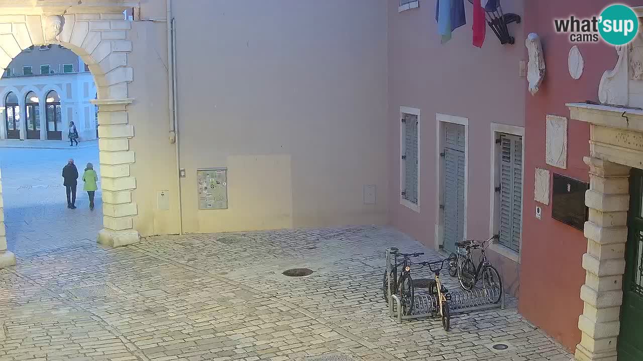 Live webcam Rovinj – Balbi’s bow “City gate” – Istria – Croatia