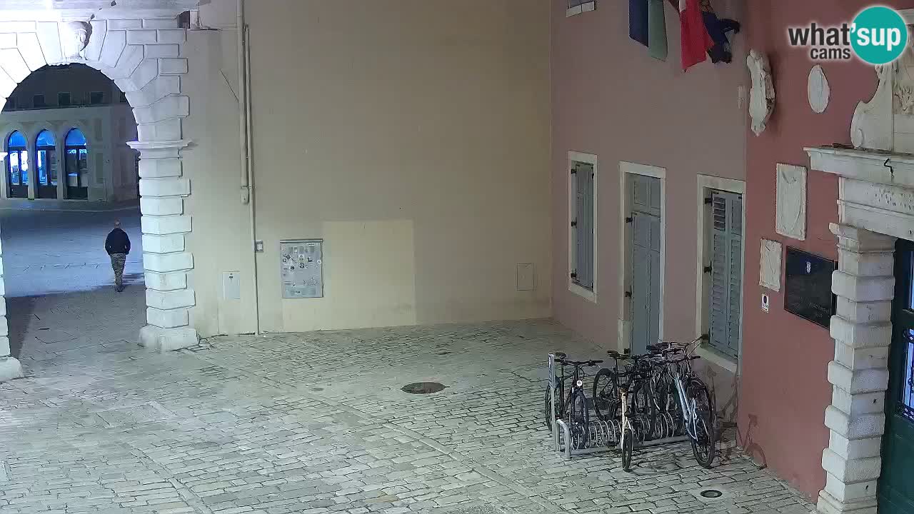 Live webcam Rovinj – Balbi’s bow “City gate” – Istria – Croatia