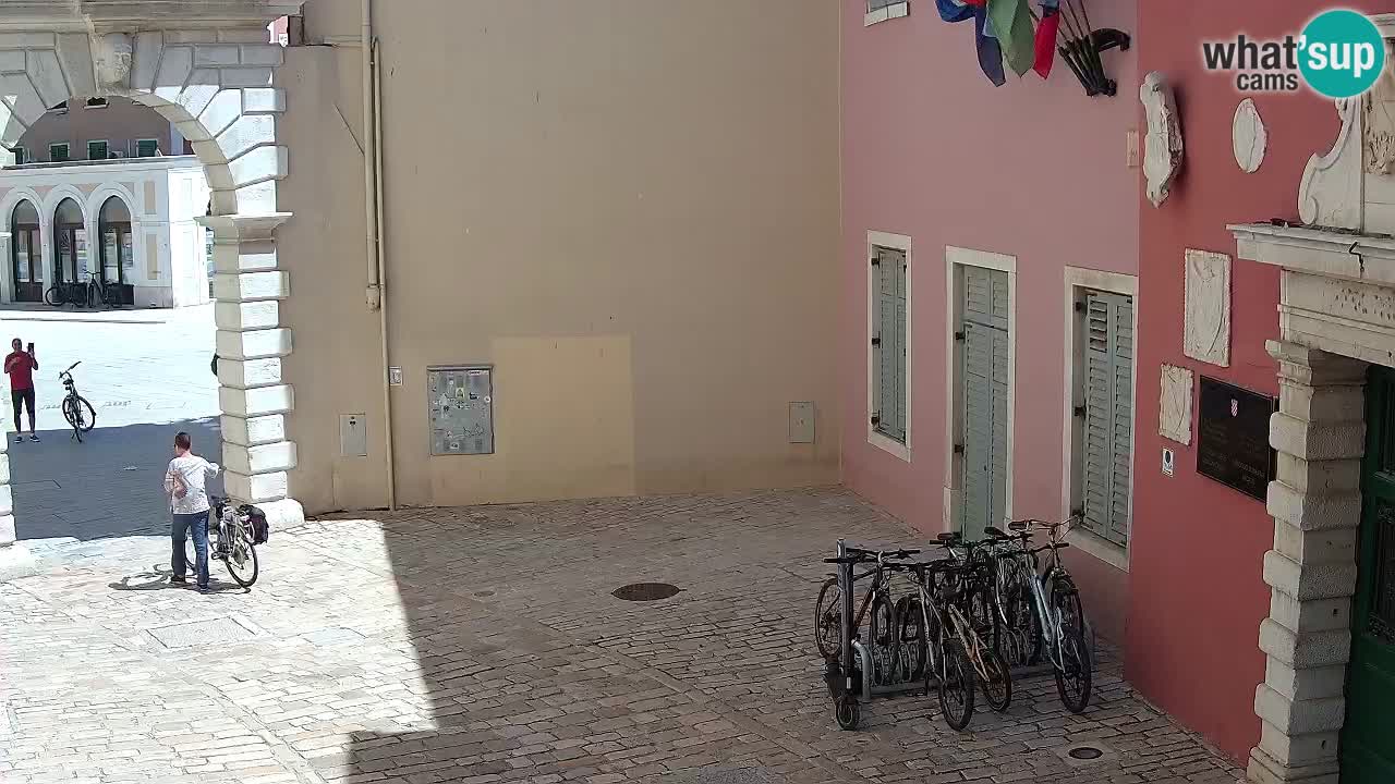 Live webcam Rovigno – Arco di Balbi “Porta della città” – Istria – Croazia