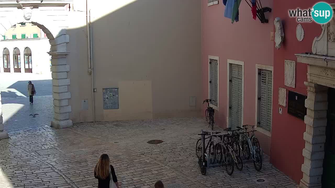 Live webcam Rovigno – Arco di Balbi “Porta della città” – Istria – Croazia