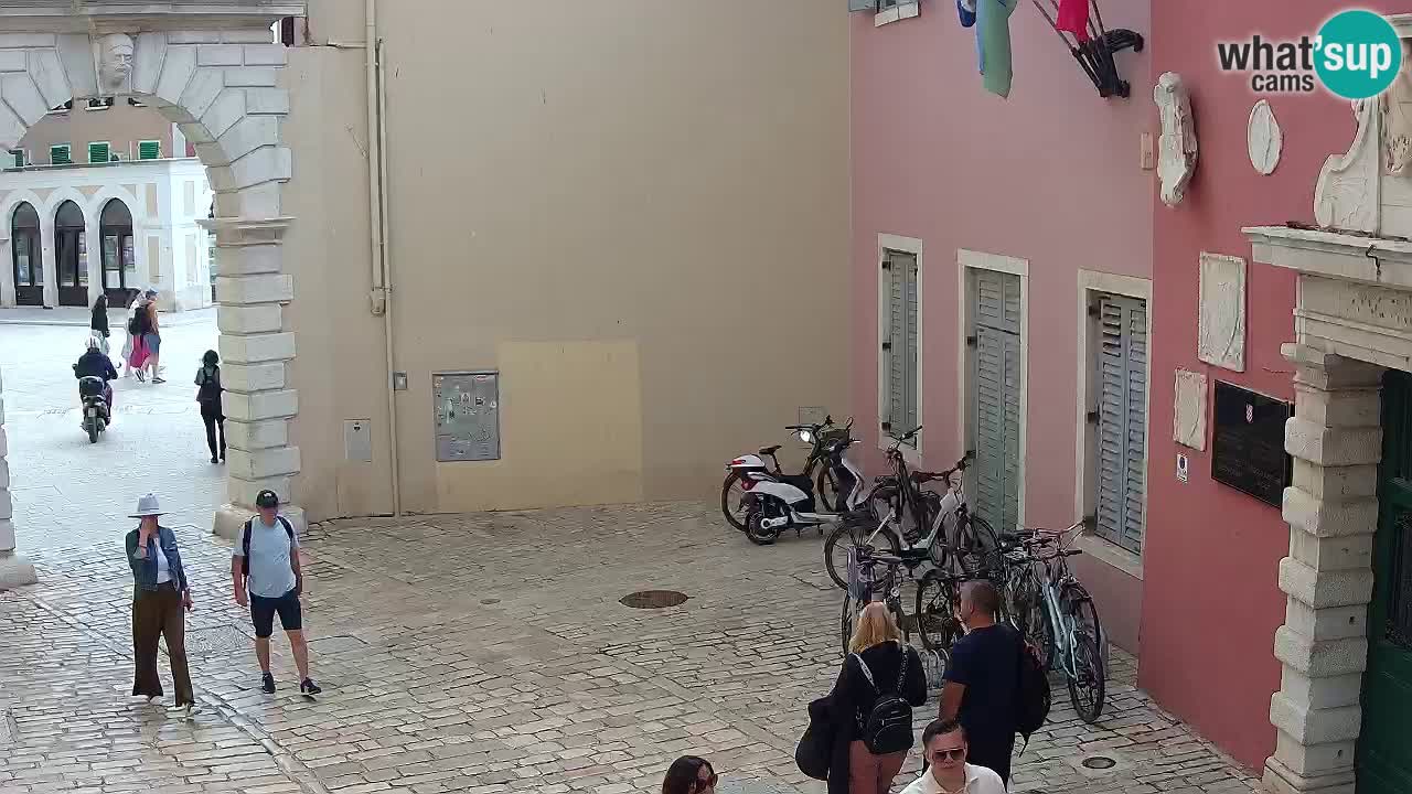 Webcam en direct Rovinj – L’arc de Balbi “Porte de la ville” – Istrie – Croatie