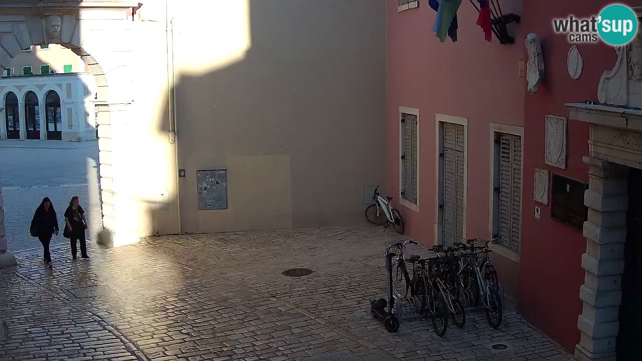 Live webcam Rovinj – Balbijev luk “Gradska vrata” – Istra – Hrvatska