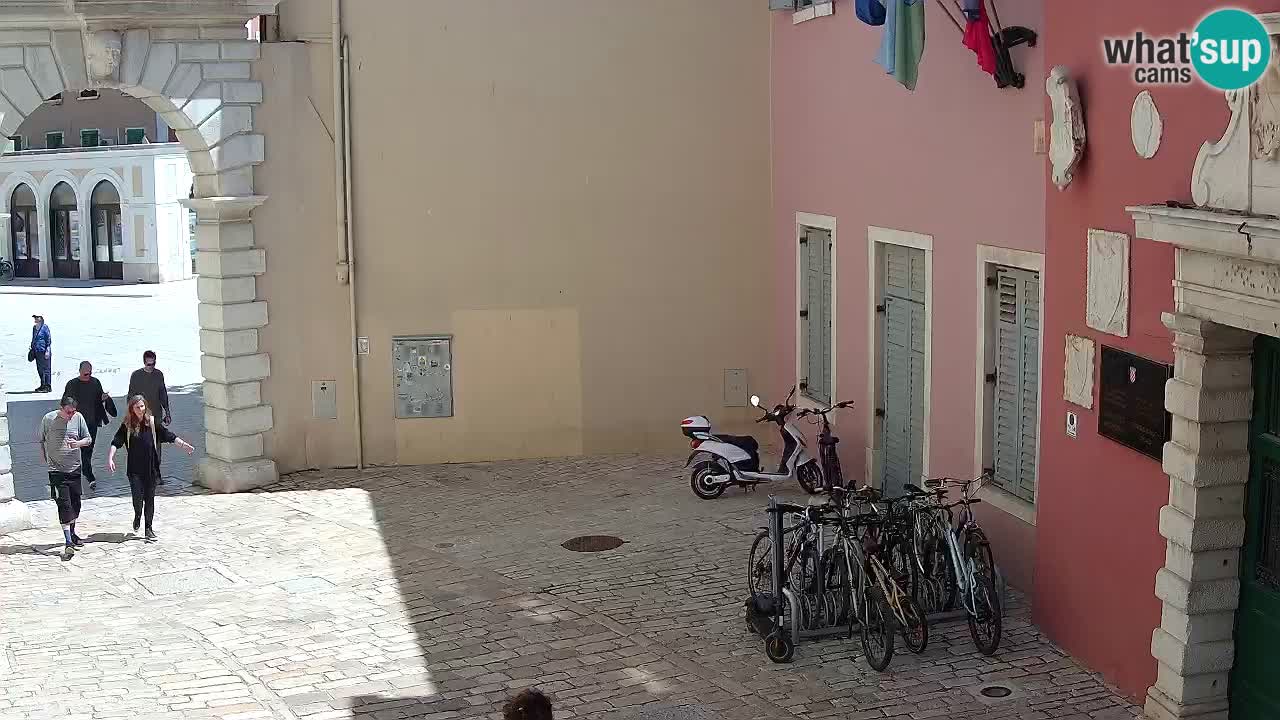 Live webcam Rovinj – Balbi’s bow “City gate” – Istria – Croatia