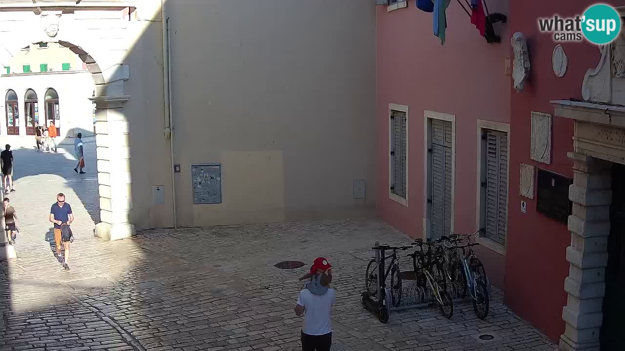 Live webcam Rovigno – Arco di Balbi “Porta della città” – Istria – Croazia