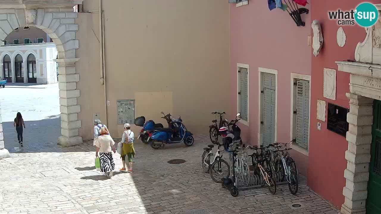 Live webcam Rovinj – Balbi’s bow “City gate” – Istria – Croatia