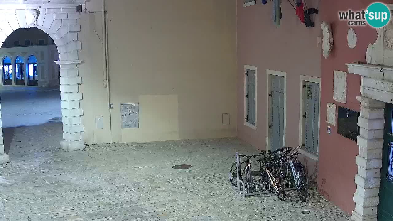 Live webcam Rovigno – Arco di Balbi “Porta della città” – Istria – Croazia
