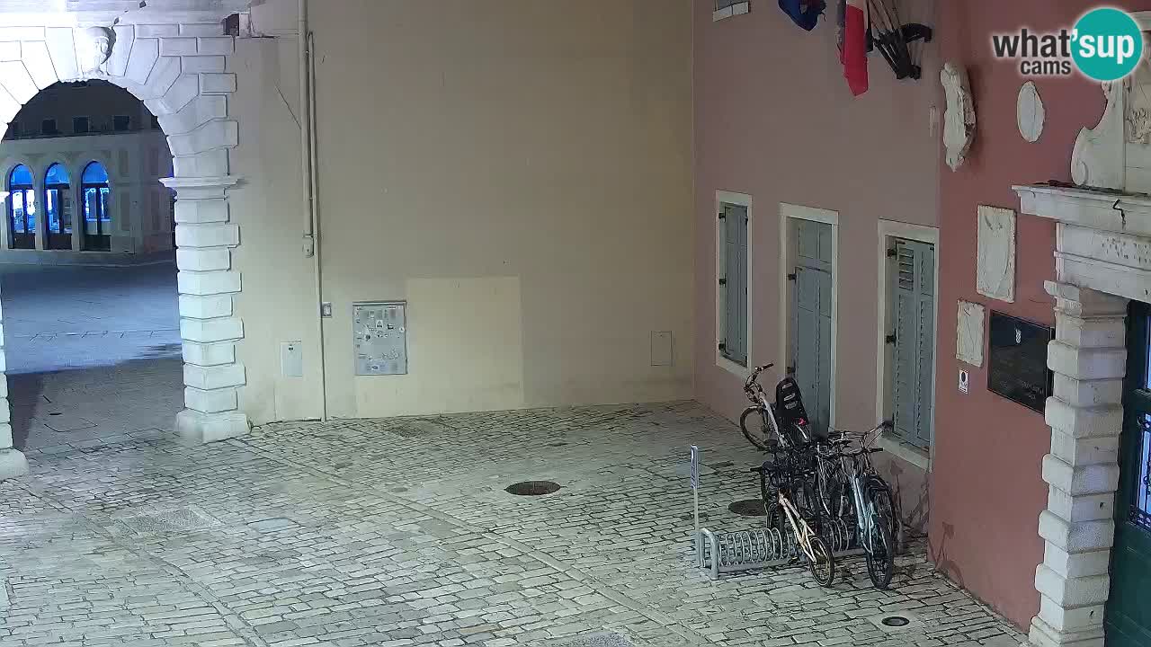 Live webcam Rovinj – Balbi’s bow “City gate” – Istria – Croatia