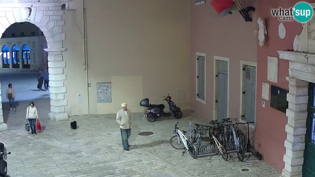 Live webcam Rovigno – Arco di Balbi “Porta della città” – Istria – Croazia