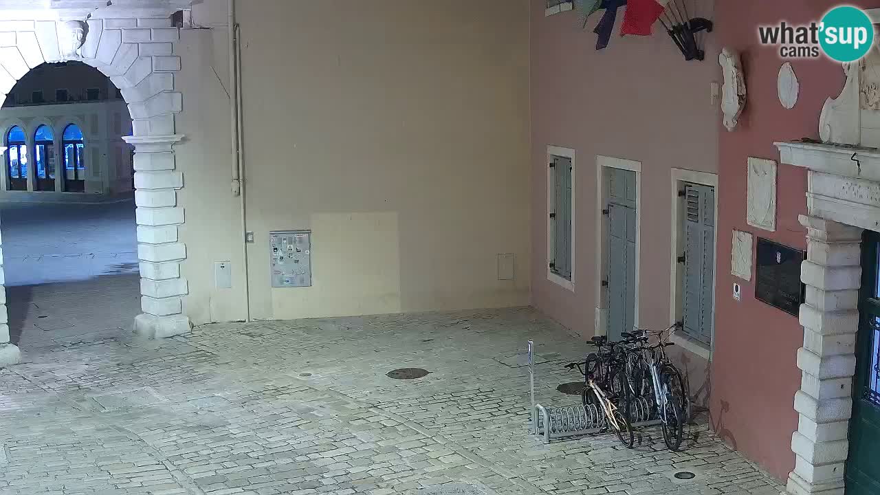 Live webcam Rovinj – Balbi’s bow “City gate” – Istria – Croatia