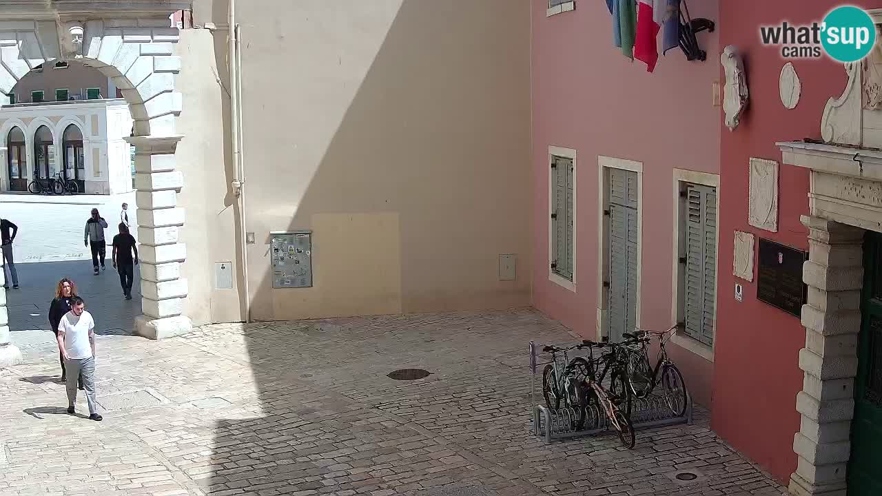 Live webcam Rovigno – Arco di Balbi “Porta della città” – Istria – Croazia