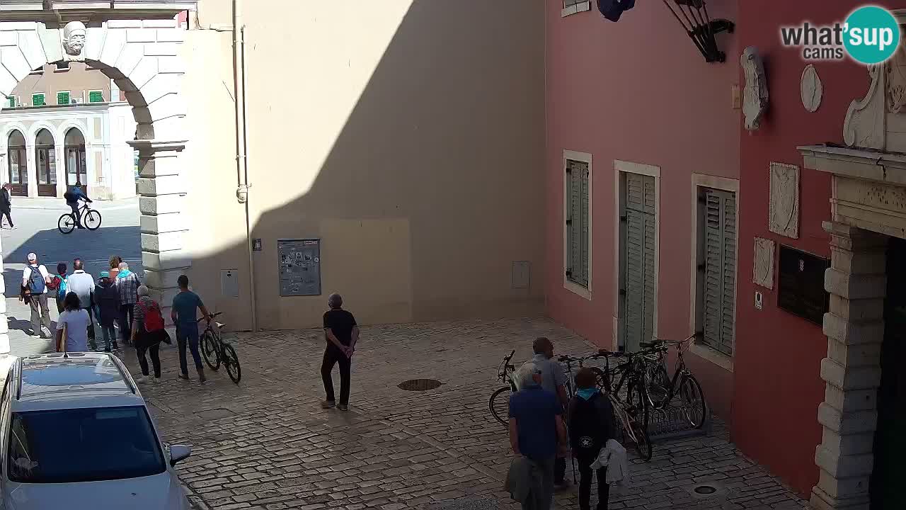 Live webcam Rovigno – Arco di Balbi “Porta della città” – Istria – Croazia