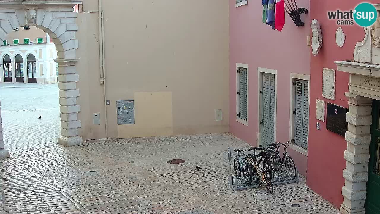 Webcam en direct Rovinj – L’arc de Balbi “Porte de la ville” – Istrie – Croatie
