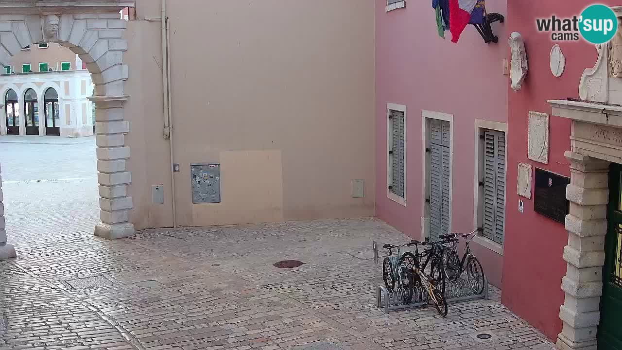 Live webcam Rovinj – Balbi’s bow “City gate” – Istria – Croatia