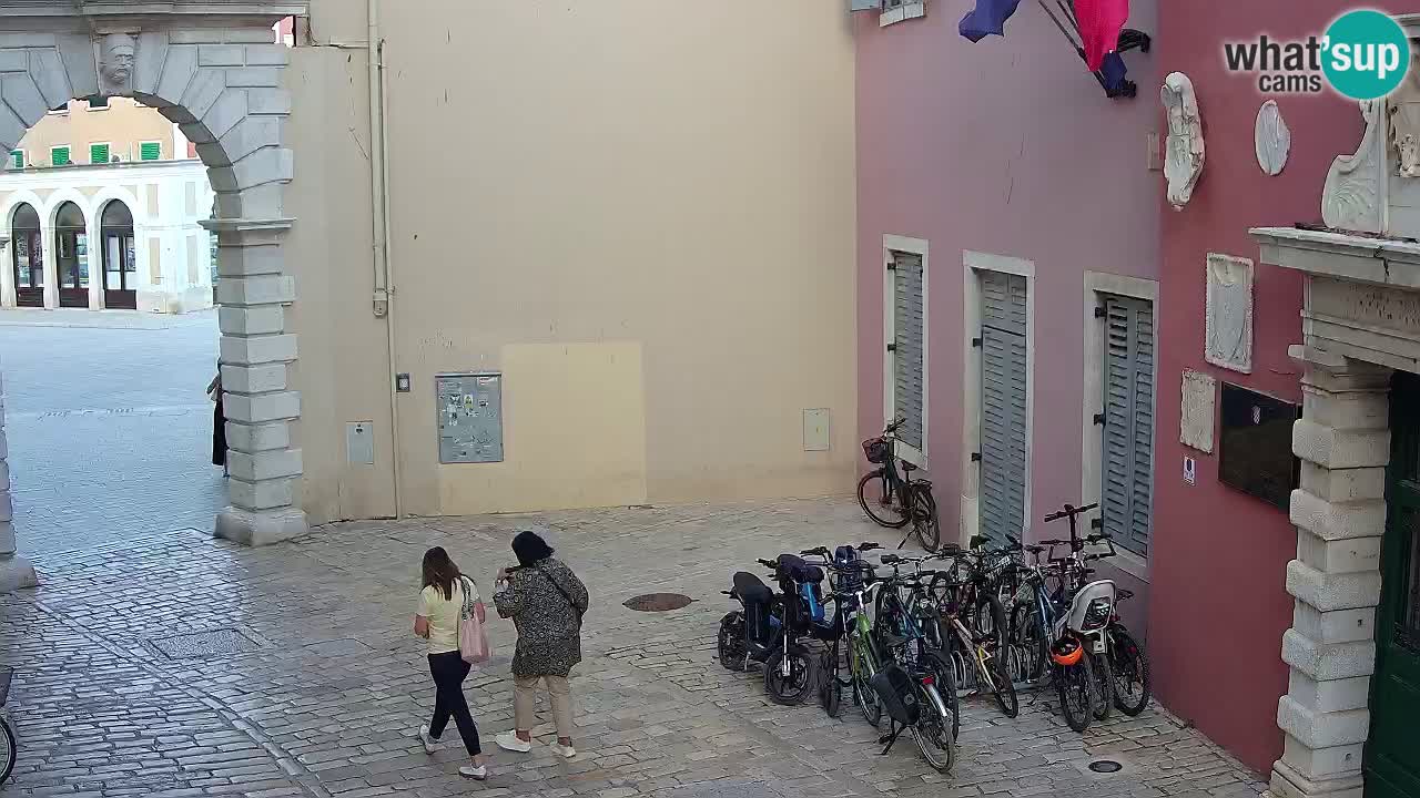 Live webcam Rovinj – Balbi’s bow “City gate” – Istria – Croatia