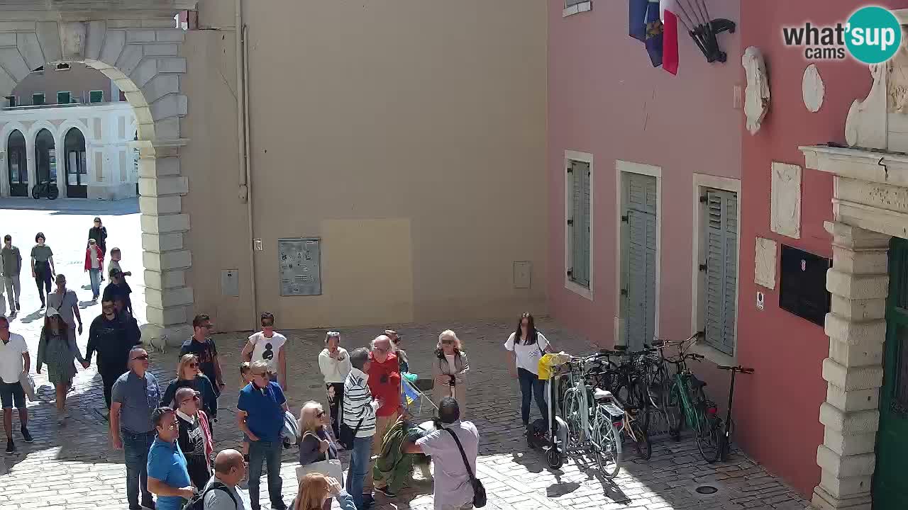 Webcam en vivo Rovinj – “Puerta de la ciudad” Proa de Balbi – Istria – Croacia
