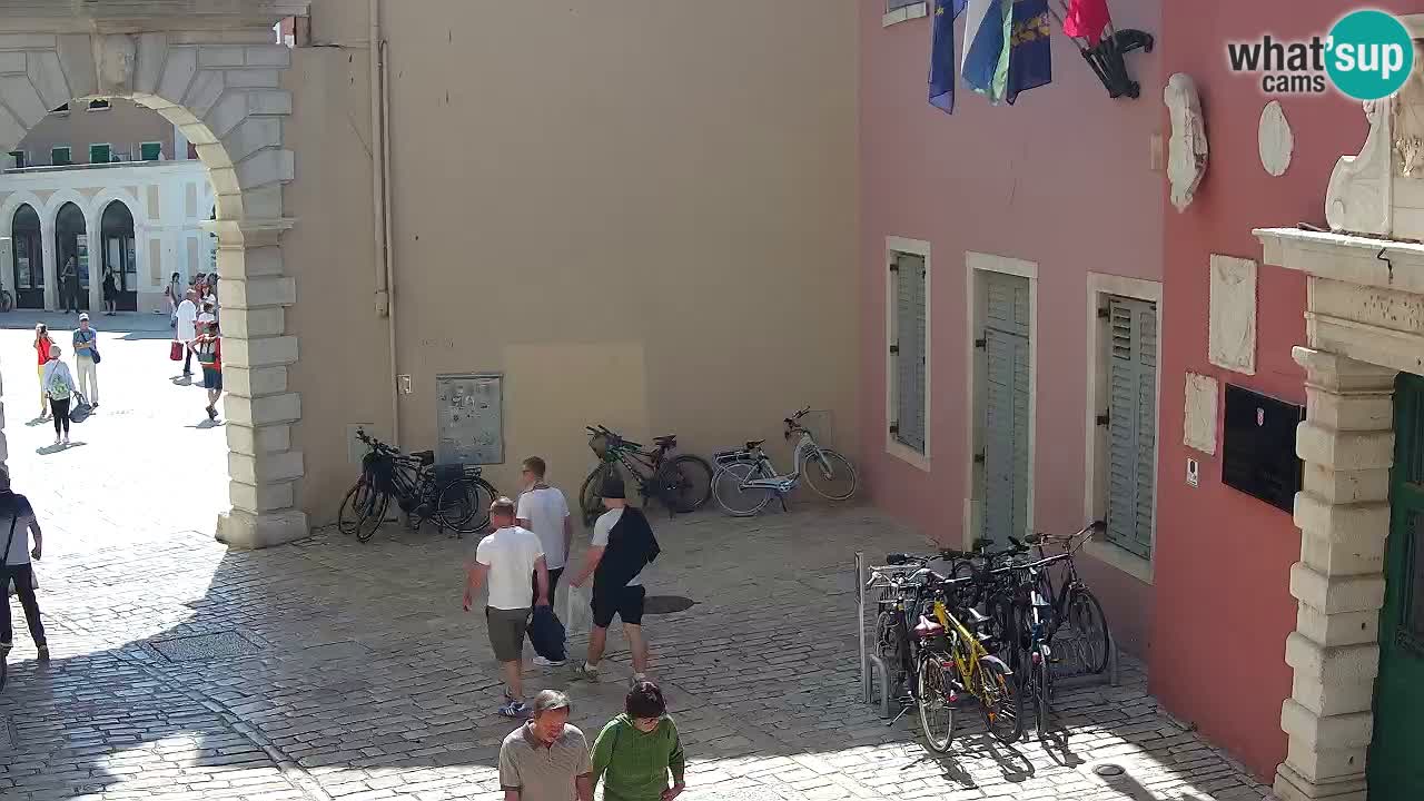 Webcam en direct Rovinj – L’arc de Balbi “Porte de la ville” – Istrie – Croatie