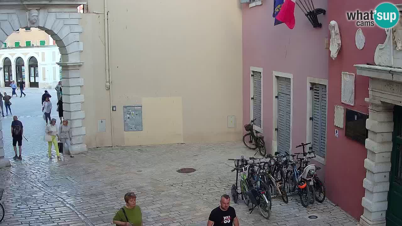 Live webcam Rovinj – Balbi’s bow “City gate” – Istria – Croatia