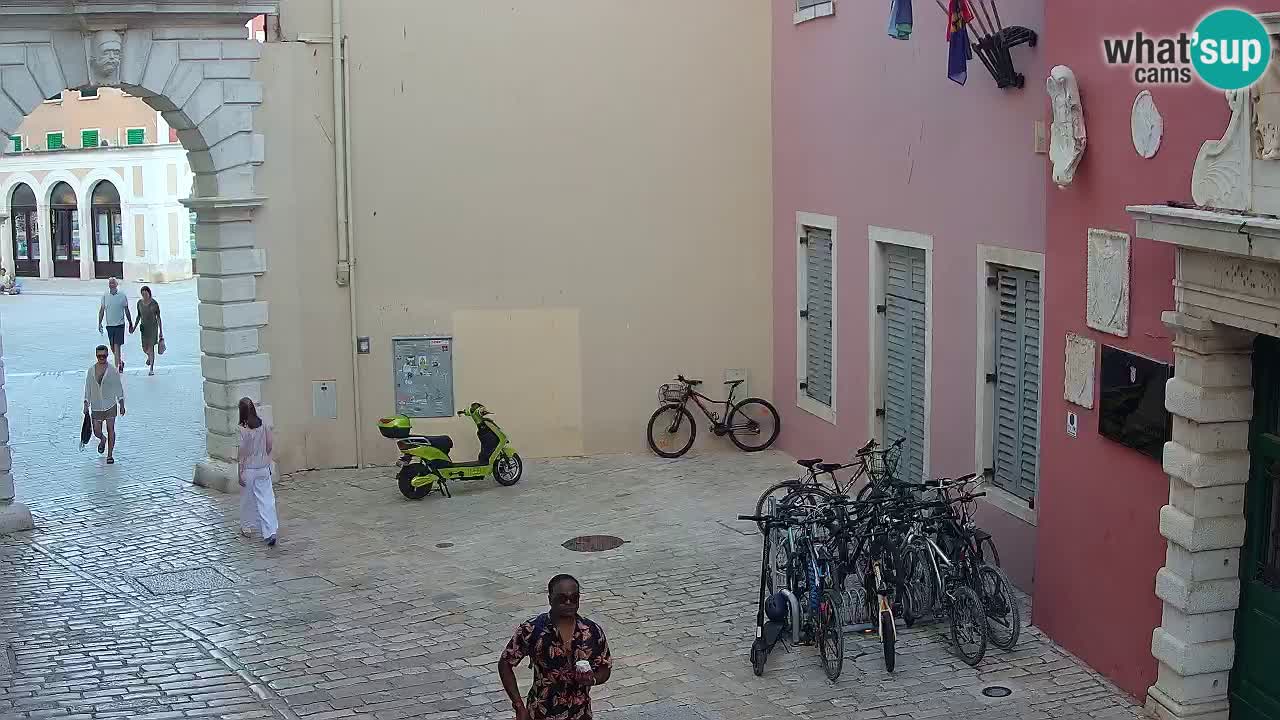 Live webcam Rovinj – Balbi’s bow “City gate” – Istria – Croatia