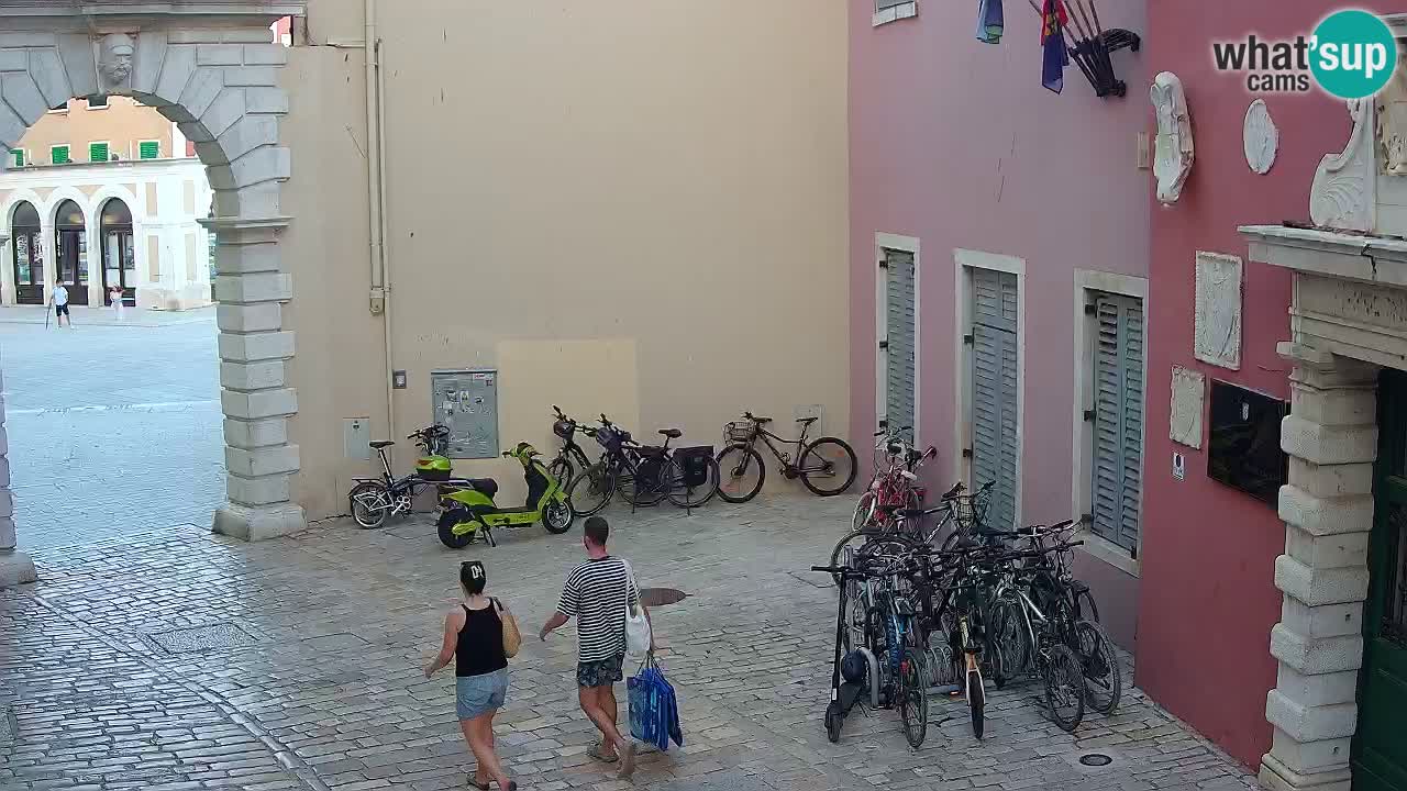 Live webcam Rovinj – Balbi’s bow “City gate” – Istria – Croatia