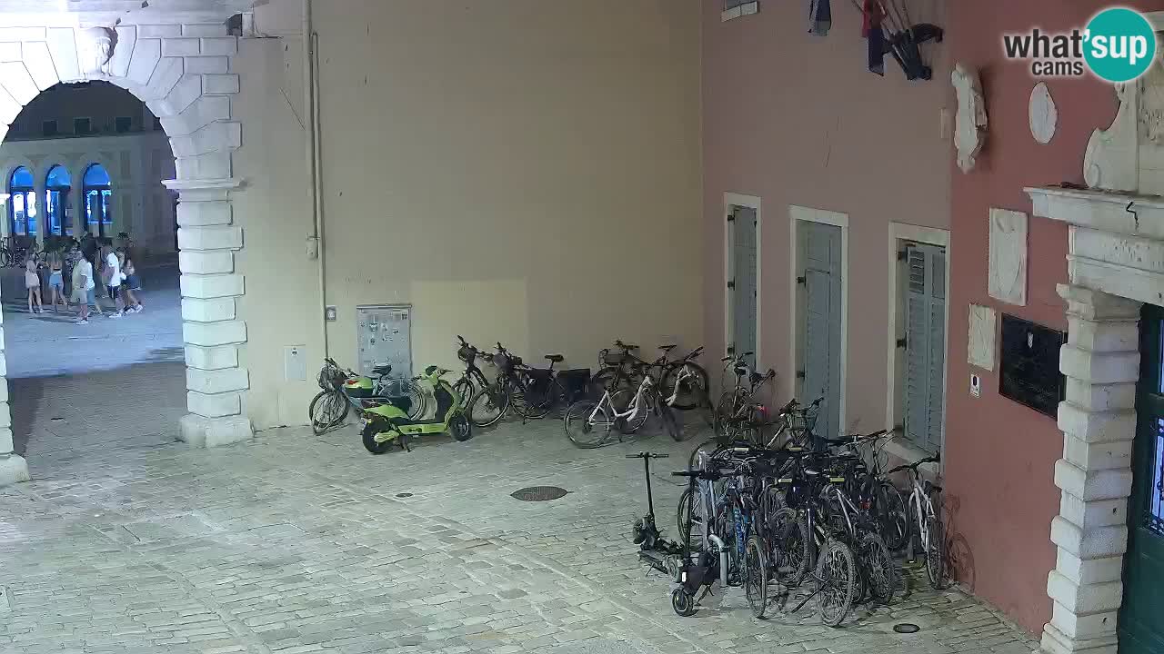 Live webcam Rovinj – Balbi’s bow “City gate” – Istria – Croatia