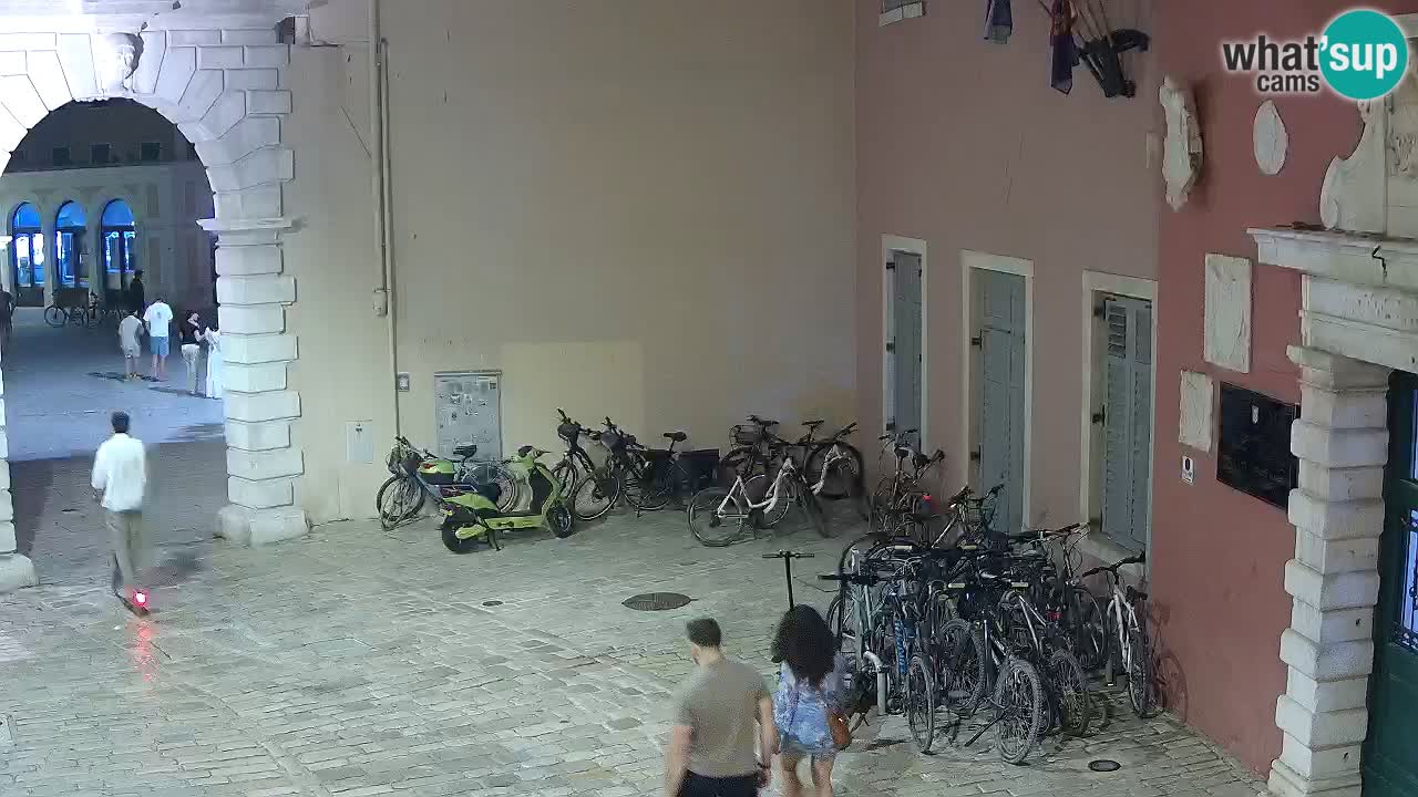 Live webcam Rovinj – Balbi’s bow “City gate” – Istria – Croatia