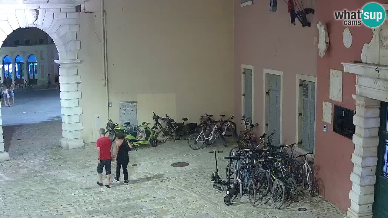 Live webcam Rovinj – Balbi’s bow “City gate” – Istria – Croatia