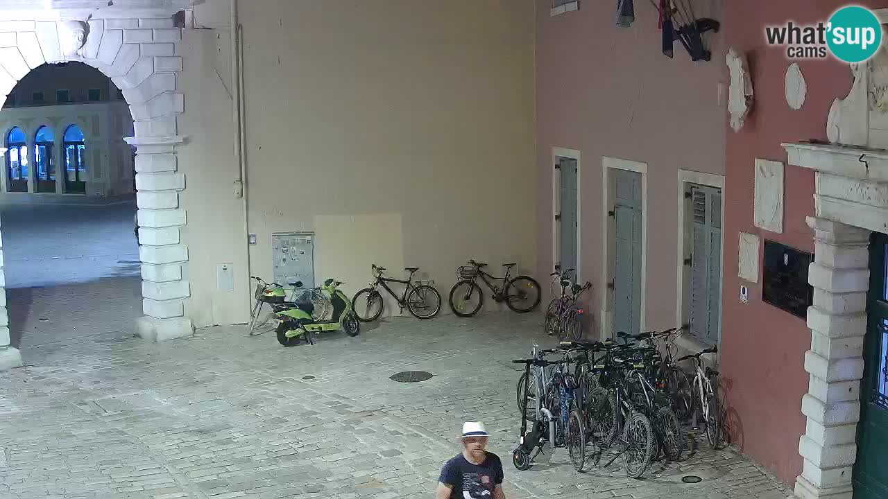 Live webcam Rovinj – Balbi’s bow “City gate” – Istria – Croatia